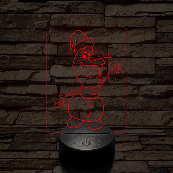 Répaorr Hómanó 7 színű 3D led lámpa