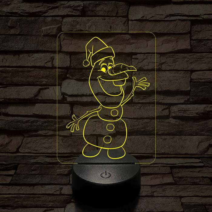 Répaorr Hómanó 7 színű 3D led lámpa