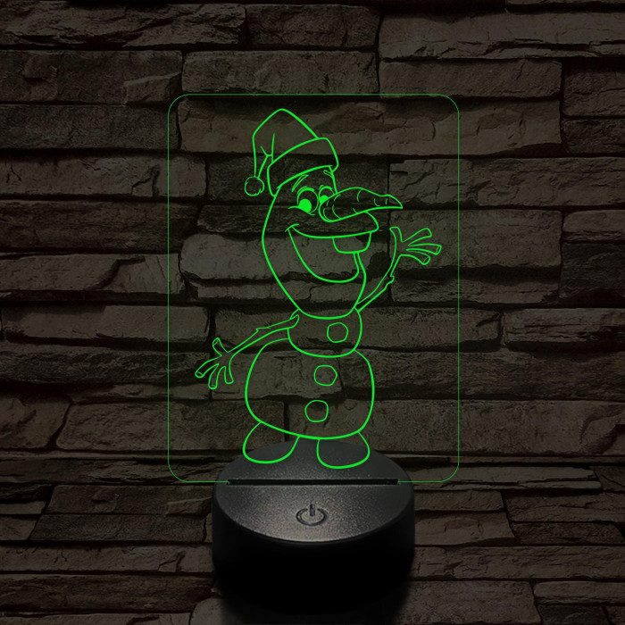 Répaorr Hómanó 7 színű 3D led lámpa