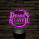Demon Slayer logo 7 színű 3D led lámpa