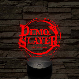 Demon Slayer logo 7 színű 3D led lámpa