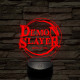 Demon Slayer logo 7 színű 3D led lámpa