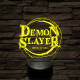 Demon Slayer logo 7 színű 3D led lámpa