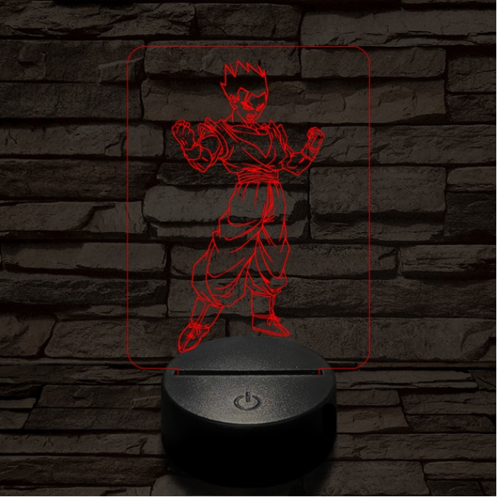 Songohan elszánt 7 színű 3D led lámpa