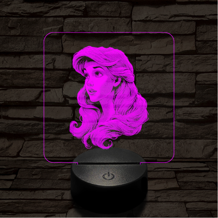 Ariel csodálat 7 színű valósághű 3D led lámpa