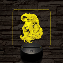 Ariel csodálat 7 színű valósághű 3D led lámpa