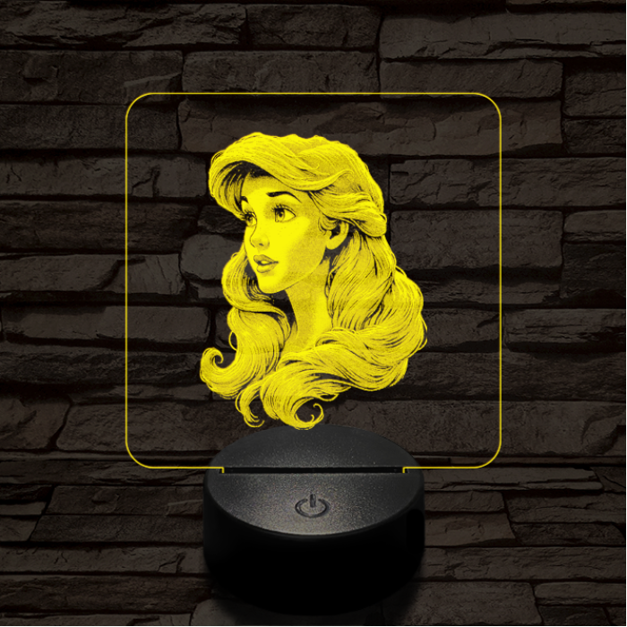 Ariel csodálat 7 színű valósághű 3D led lámpa