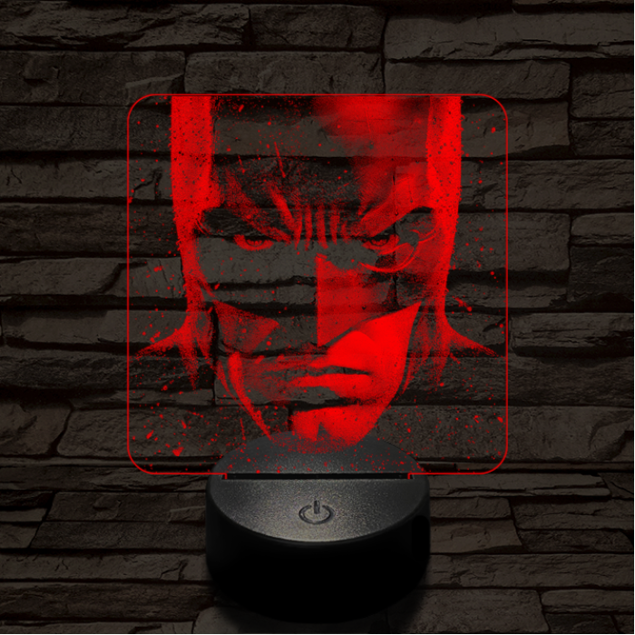 Batman a sötét lovag 7 színű valósághű 3D led lámpa