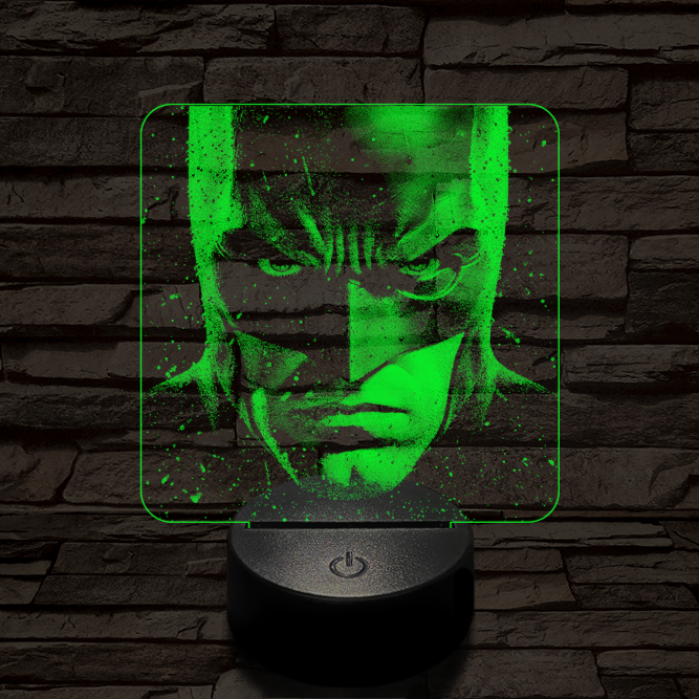 Batman a sötét lovag 7 színű valósághű 3D led lámpa