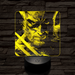 Rozsomák 7 színű valósághű 3D led lámpa