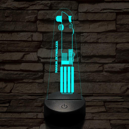 Anakin Skywalker fénykardja 7 színű 3D led lámpa