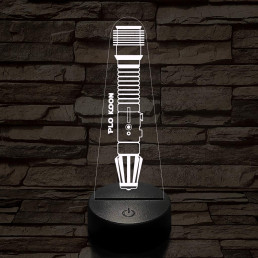 Plo Koon fénykardja 7 színű 3D led lámpa