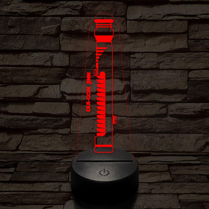 Qui-Gon Jinn fénykardja 7 színű 3D led lámpa