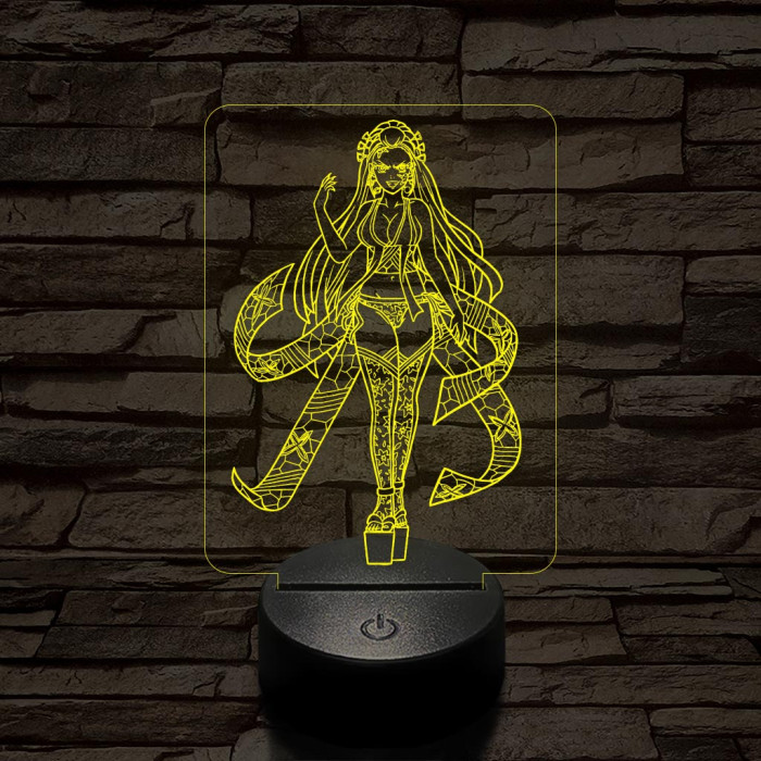 Daki a Demon Slayer-ből 7 színű 3D led lámpa