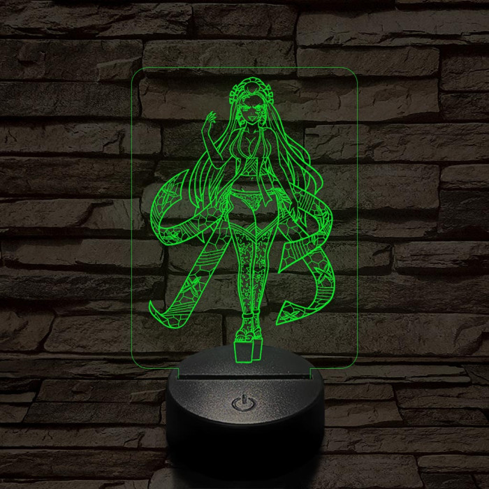 Daki a Demon Slayer-ből 7 színű 3D led lámpa