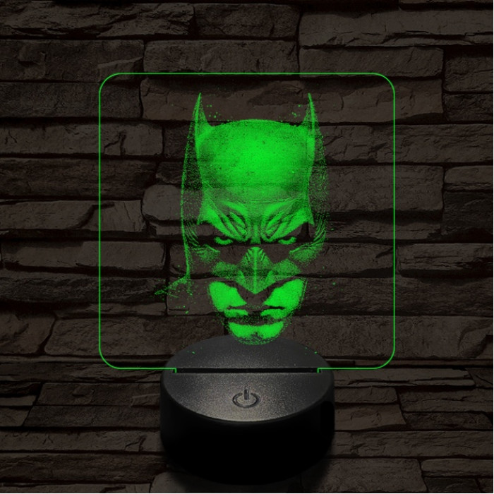 Denevérember 7 színű valósághű 3D led lámpa