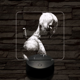 Deadpool pózol 7 színű valósághű 3D led lámpa