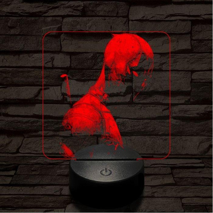 Deadpool pózol 7 színű valósághű 3D led lámpa