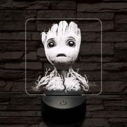 Groot csodálkozik 7 színű valósághű 3D led lámpa