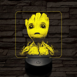 Groot csodálkozik 7 színű valósághű 3D led lámpa