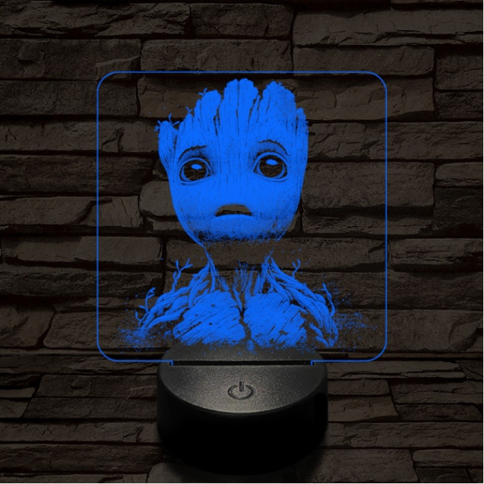 Groot csodálkozik 7 színű valósághű 3D led lámpa