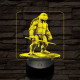 Leonárdó a tini ninja 7 színű valósághű 3D led lámpa