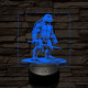 Leonárdó a tini ninja 7 színű valósághű 3D led lámpa