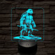 Leonárdó a tini ninja 7 színű valósághű 3D led lámpa