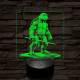 Leonárdó a tini ninja 7 színű valósághű 3D led lámpa