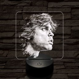 Luke Skywalker portré 7 színű valósághű 3D led lámpa