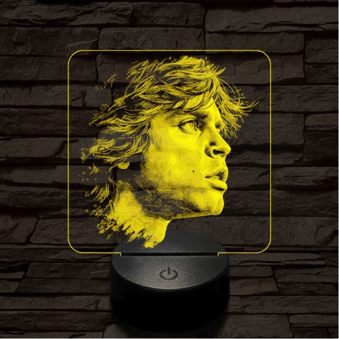 Luke Skywalker portré 7 színű valósághű 3D led lámpa