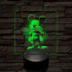 Mickey Egér vidám 7 színű valósághű 3D led lámpa