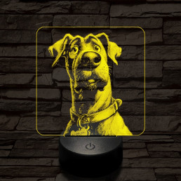 Mr Schooby Doo 7 színű valósághű 3D led lámpa