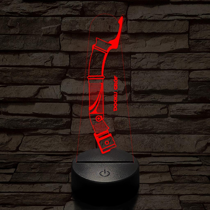 Dooku gróf fénykardja 7 színű 3D led lámpa