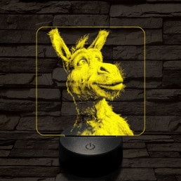 Shrek szamár 7 színű valósághű 3D led lámpa