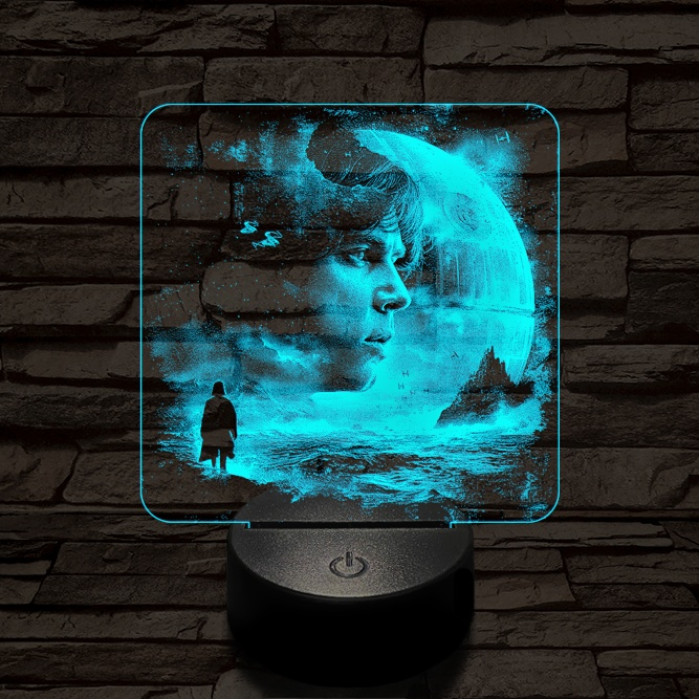 Skywalker sors 7 színű valósághű 3D led lámpa
