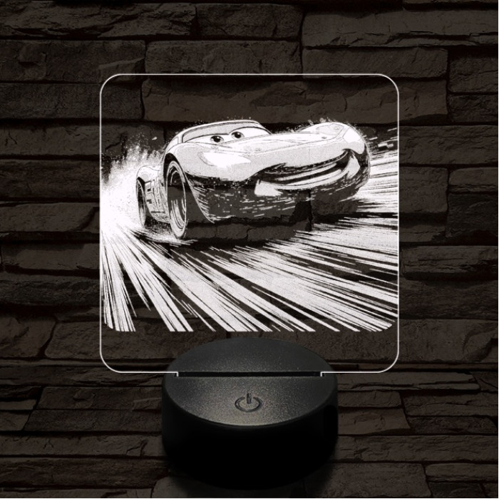 Verda az élen 7 színű valósághű 3D led lámpa