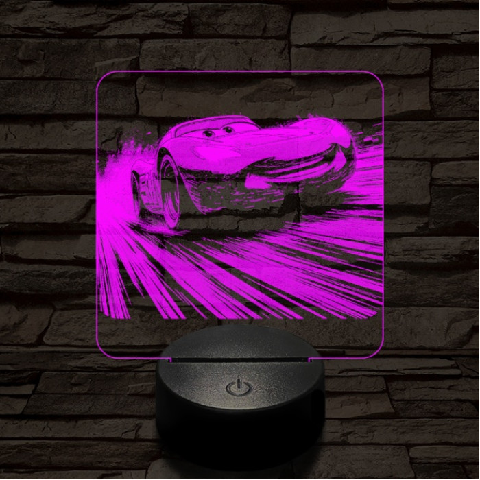 Verda az élen 7 színű valósághű 3D led lámpa