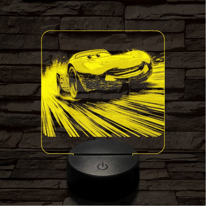 Verda az élen 7 színű valósághű 3D led lámpa