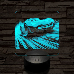 Verda az élen 7 színű valósághű 3D led lámpa