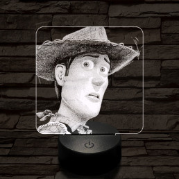 Woody 7 színű valósághű 3D led lámpa