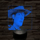 Woody 7 színű valósághű 3D led lámpa