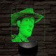Woody 7 színű valósághű 3D led lámpa