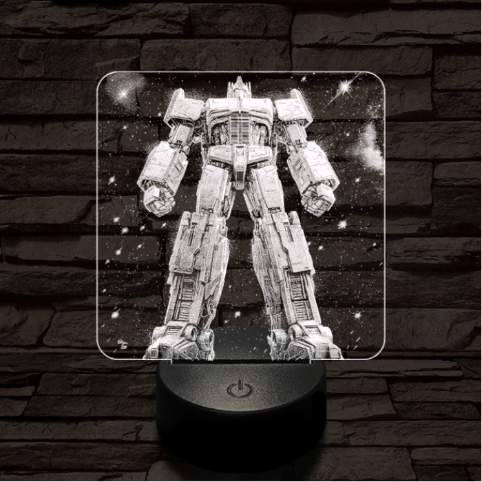 Optimus dicsősége 7 színű valósághű 3D led lámpa