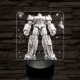 Optimus dicsősége 7 színű valósághű 3D led lámpa