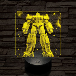 Optimus dicsősége 7 színű valósághű 3D led lámpa