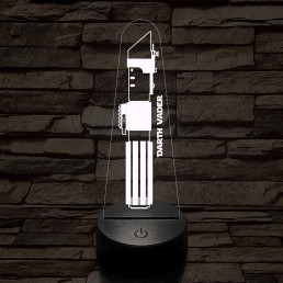 Darth Vader fénykardja fénykardja 7 színű 3D led lámpa