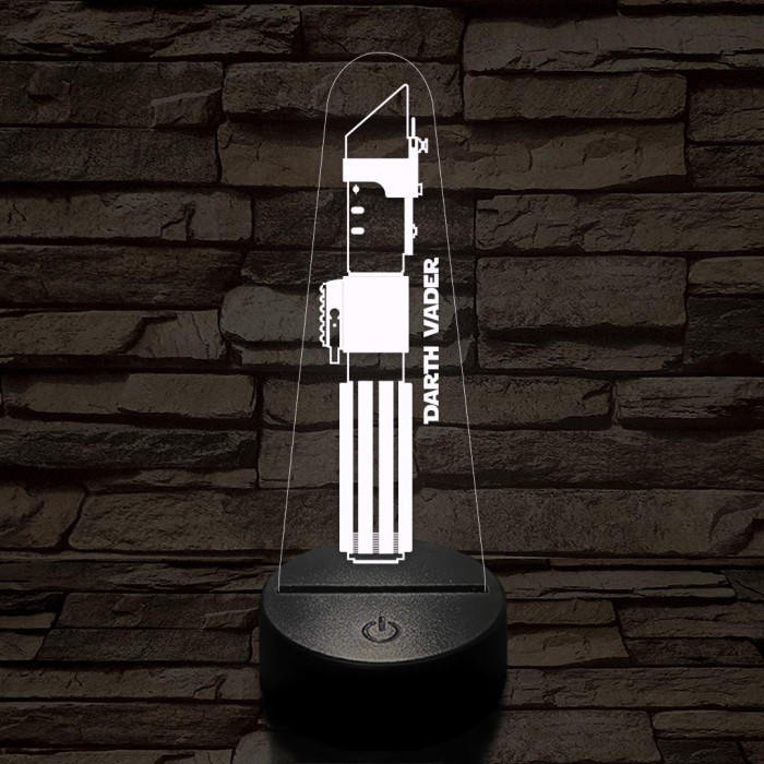Darth Vader fénykardja fénykardja 7 színű 3D led lámpa