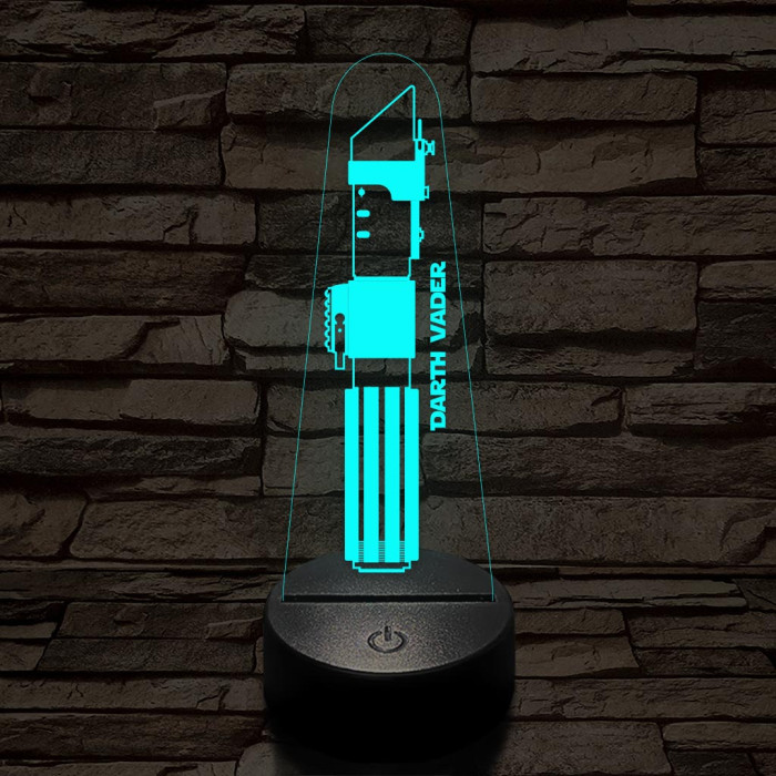 Darth Vader fénykardja fénykardja 7 színű 3D led lámpa