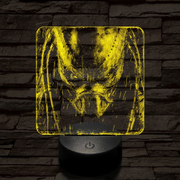 A predátor bosszúja 7 színű valósághű 3D led lámpa